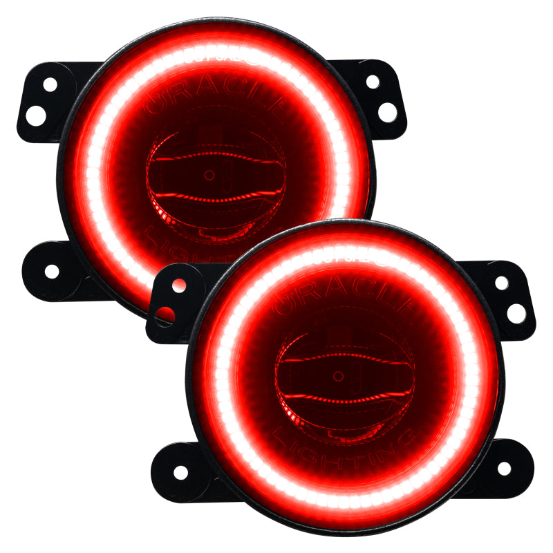 Oracle Jeep Wrangler JK/JL/JT High Performance W LED Fog Lights - Red -  Shop now at Performance Car Parts