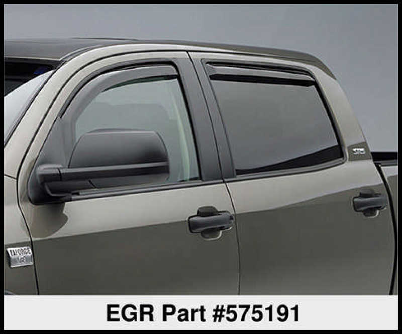 EGR 07+ Toyota Tundra Crewmax In-Channel Window Visors - Set of 4 (575191) -  Shop now at Performance Car Parts
