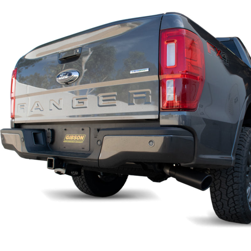 Gibson 19-22 Ford Ranger Lariat 2.3L 3in Cat-Back Single Exhaust - Black Elite -  Shop now at Performance Car Parts