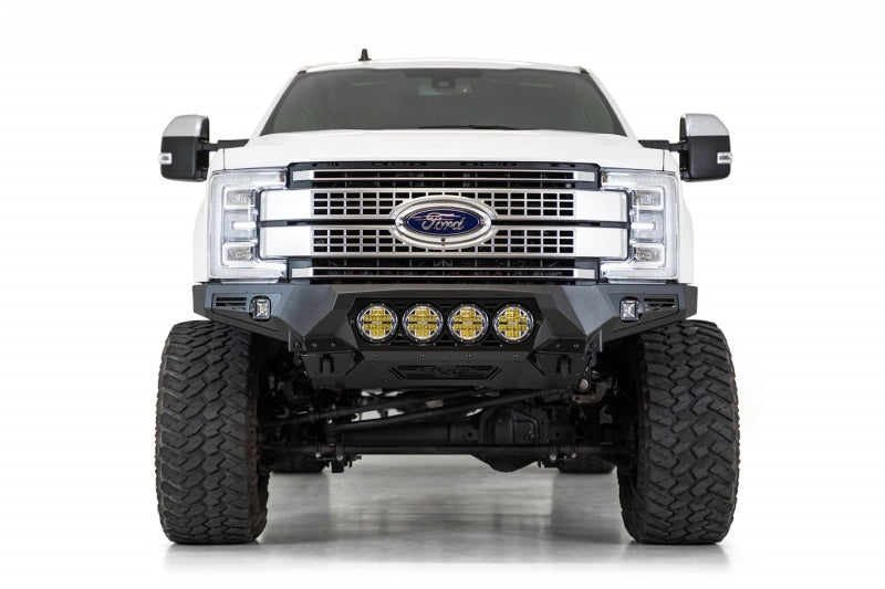 Addictive Desert Designs 17-20 Ford Super Duty Bomber Front Bumper w/ Mounts For 4 Rigid 360 6in -  Shop now at Performance Car Parts