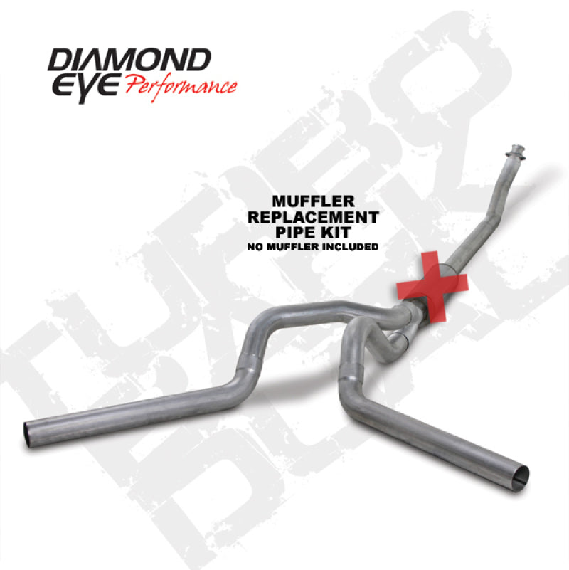 Diamond Eye KIT 4in TB MFLR RPLCMENT PIPE DUAL AL: 94-02 DODGE CUMMINS 5.9L -  Shop now at Performance Car Parts