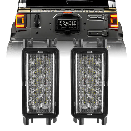 Oracle 2018+ Jeep Wrangler JL Dual Function Reverse LED Modules Flush Tail Light - Amber/White -  Shop now at Performance Car Parts
