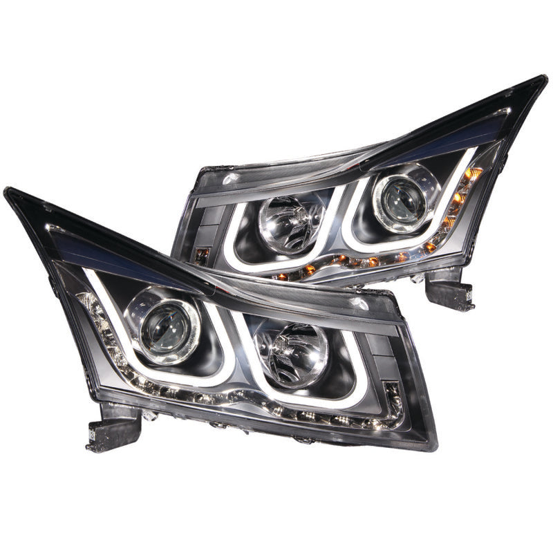 ANZO 2011-2015 Chevrolet Cruze Projector Headlights w/ U-Bar Black -  Shop now at Performance Car Parts