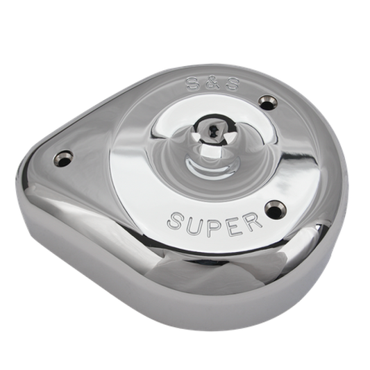 S&S Cycle Teardrop Chrome Air Cleaner Cover For S&S Super E/G Carbs