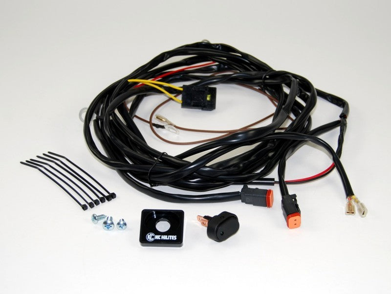 KC HiLiTES Wiring Harness for (2) Lights w/2-Pin Deutsch Connectors (110w Max Total) -  Shop now at Performance Car Parts