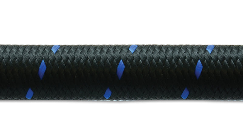 Vibrant -4 AN Two-Tone Black/Blue Nylon Braided Flex Hose (20 foot roll) -  Shop now at Performance Car Parts