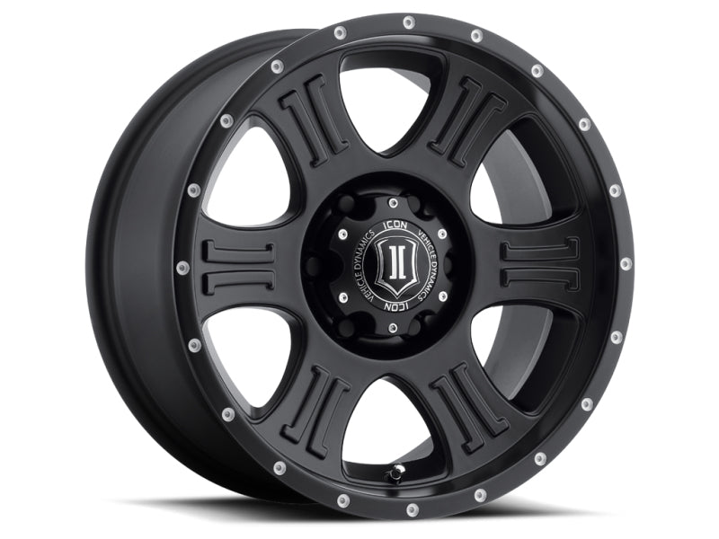 ICON Shield 17x8.5 6x5.5 0mm Offset 4.75in BS 106.1mm Bore Satin Black Wheel -  Shop now at Performance Car Parts