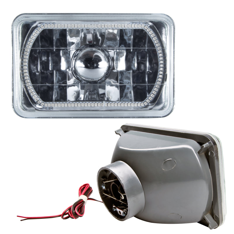 Oracle Pre-Installed Lights 4x6 IN. Sealed Beam - Blue Halo -  Shop now at Performance Car Parts