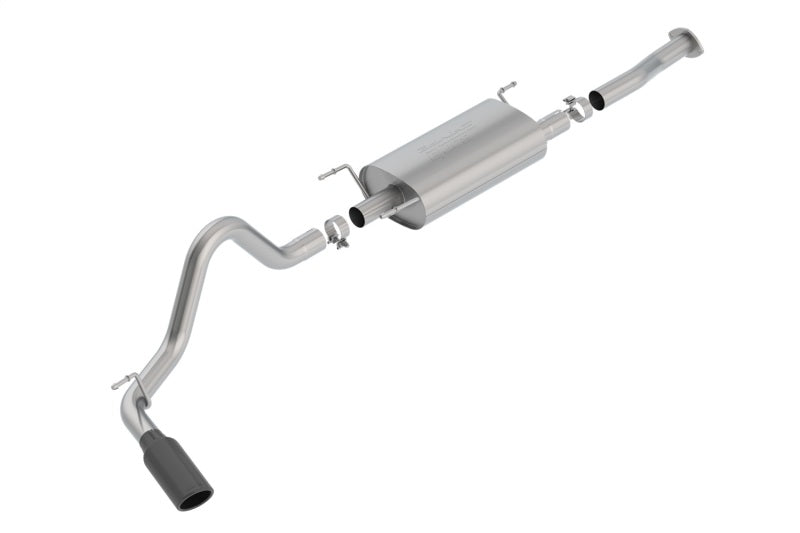 Borla 16-18 Toyota Tacoma 3.5L AT 4DR CC Short Bed S-Type SS Catback Exhaust - Black Chrome Tip -  Shop now at Performance Car Parts