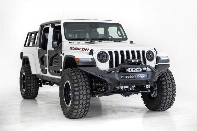 Addictive Desert Designs 2020 Jeep Gladiator JT Stealth Fighter Front Bump w/ Top Hoop & Winch Mount -  Shop now at Performance Car Parts