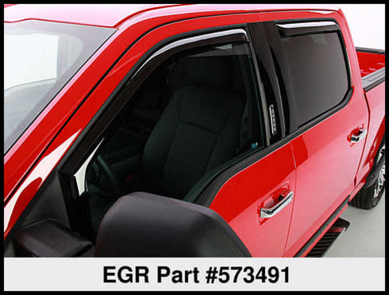 EGR 15-23 Ford F150 Crew Cab In-Channel Window Visors - Set of 4 (573491) -  Shop now at Performance Car Parts