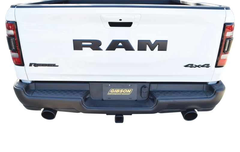 Gibson 2019 Ram 1500 Laramie 5.7L 2.5in Cat-Back Dual Split Exhaust - Black Elite -  Shop now at Performance Car Parts
