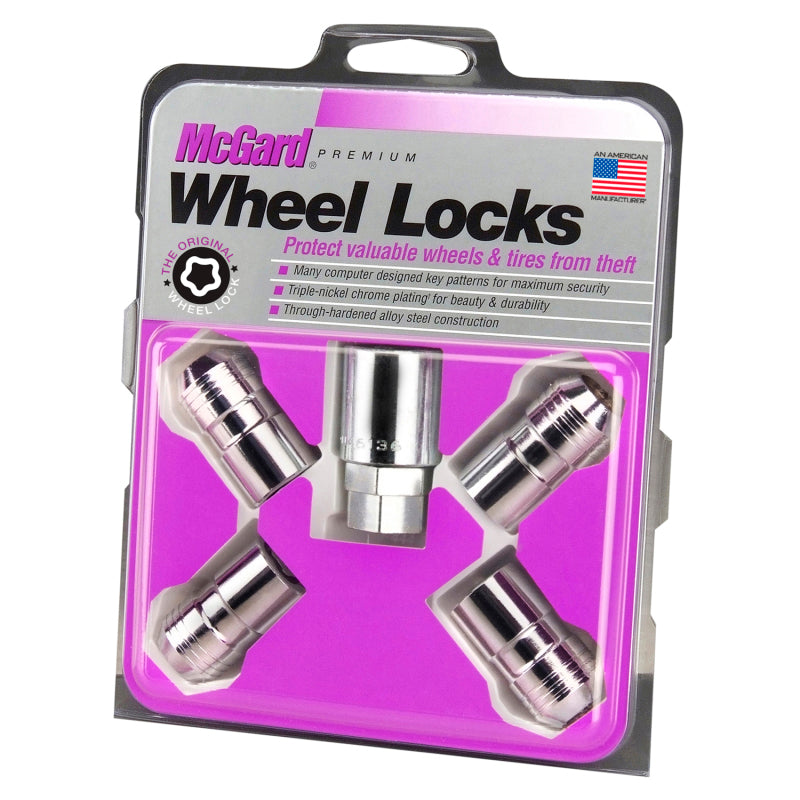 McGard Wheel Lock Nut Set - 4pk. (Cone Seat) M14X1.5 / 21mm & 22mm Dual Hex / 1.639in. L - Chrome -  Shop now at Performance Car Parts