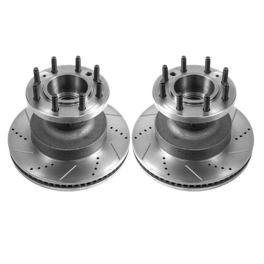 Power Stop 21-22 Ford E-450 Super Duty Front Drilled & Slotted Rotor - Pair -  Shop now at Performance Car Parts