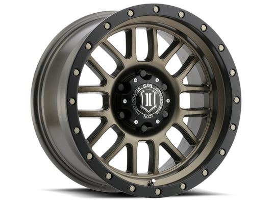 ICON Alpha 17x8.5 6x135 6mm Offset 5in BS 87.1mm Bore Bronze Wheel
