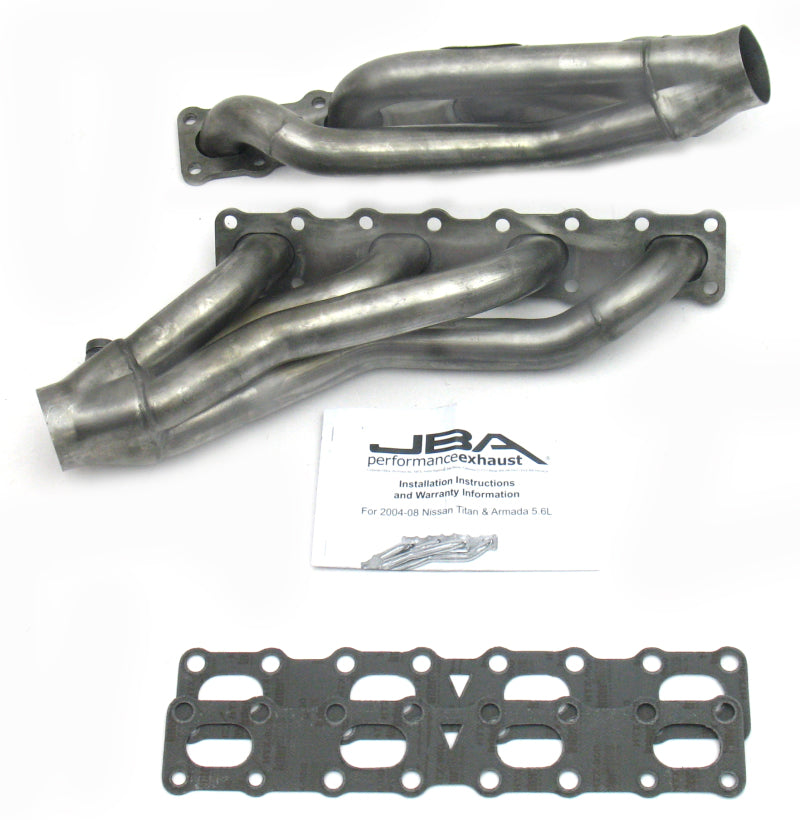 JBA 04-15 Nissan 5.6L VK56DE Oval Port 1-5/8in Primary Raw 409SS Cat4Ward Header -  Shop now at Performance Car Parts