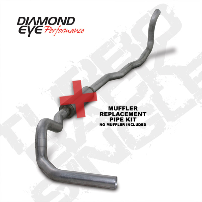 Diamond Eye KIT 4in TB MFLR RPLCMENT PIPE SGL AL: 89-93 DODGE CUMMINS 5.9L -  Shop now at Performance Car Parts