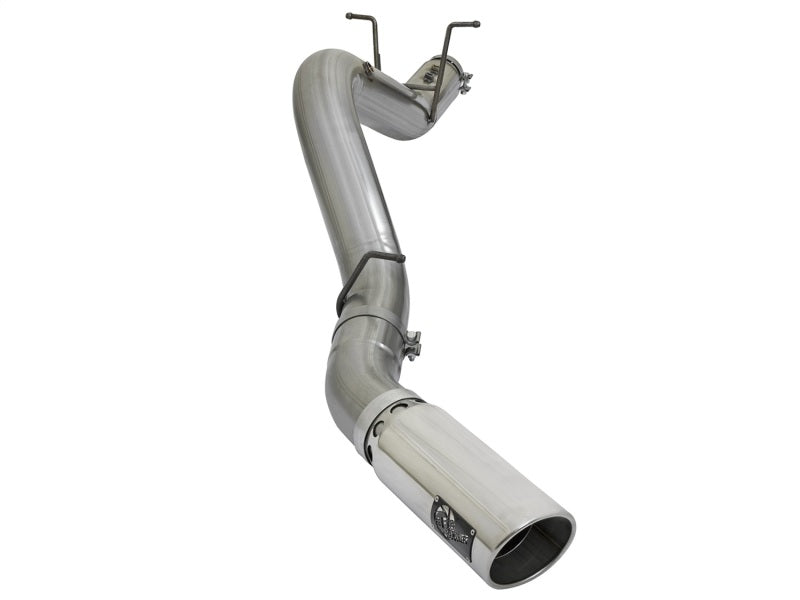 aFe LARGE BORE HD 5in 409-SS DPF-Back Exhaust w/Polished Tip 2017 GM Duramax V8-6.6L (td) L5P -  Shop now at Performance Car Parts