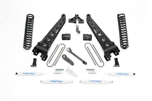 Fabtech 17-21 Ford F250/F350 4WD Diesel 4in Rad Arm Sys w/Coils & Perf Shks