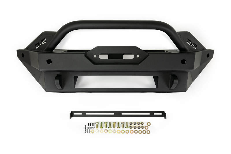 DV8 Offroad 2021+ Ford Bronco Modular Front Bumper Winch Capable w/ Auxiliary Light Mounts -  Shop now at Performance Car Parts