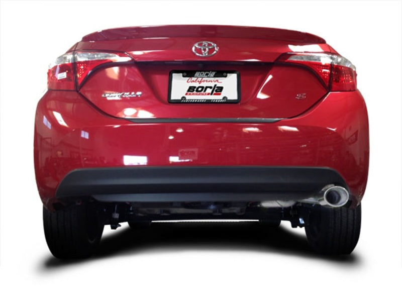 Borla 14-17 Toyota Corolla S 1.8L AT/MT FWD 4Dr S-Type Single Oval Rolled Angle-Cut Rear Sec Exhaust -  Shop now at Performance Car Parts