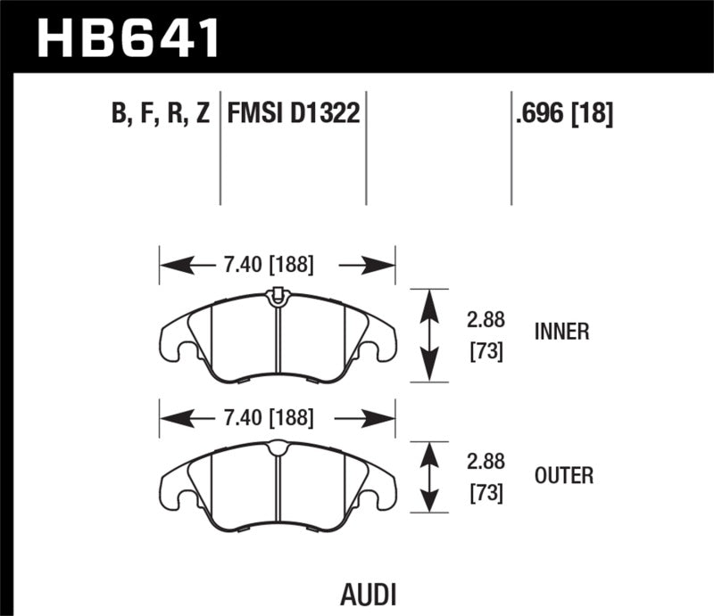 Hawk 09-10 Audi A4/A4 Quattro/A5 Quattro/Q5/S5 / 10 S4 HPS Street Front Brake Pads -  Shop now at Performance Car Parts