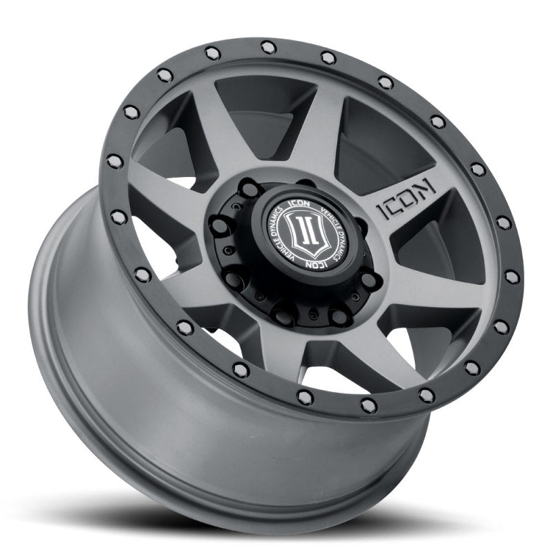 ICON Rebound 17x8.5 8x6.5 13mm Offset 5.25in BS 121.4mm Bore Titanium Wheel -  Shop now at Performance Car Parts