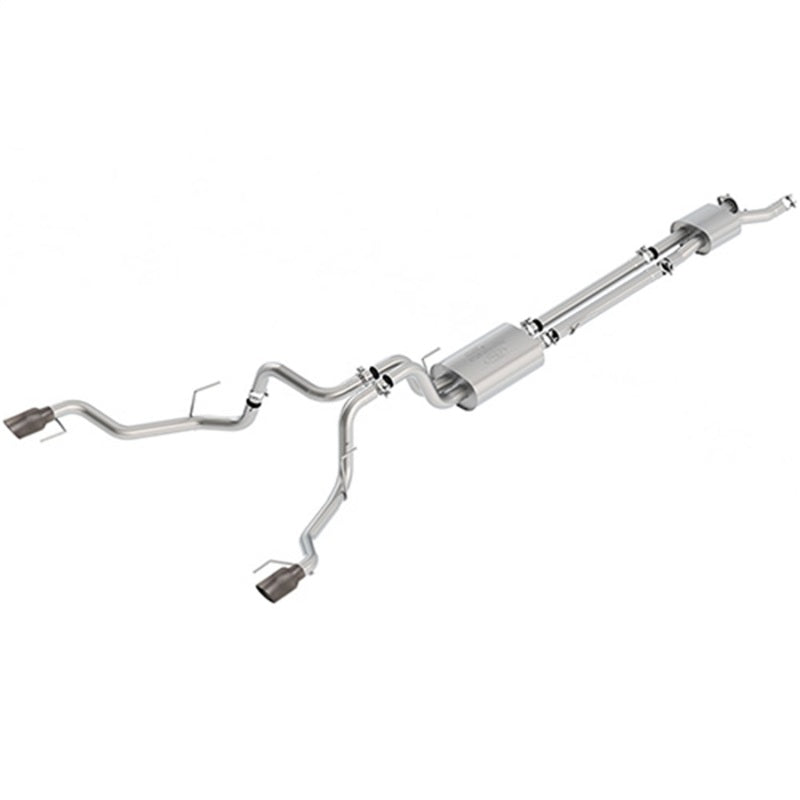 Ford Racing 2017 F150 Raptor 3.5L Sport Cat-Back Exhaust System Dual Rear Exit w/ Carbon Fiber Tips -  Shop now at Performance Car Parts