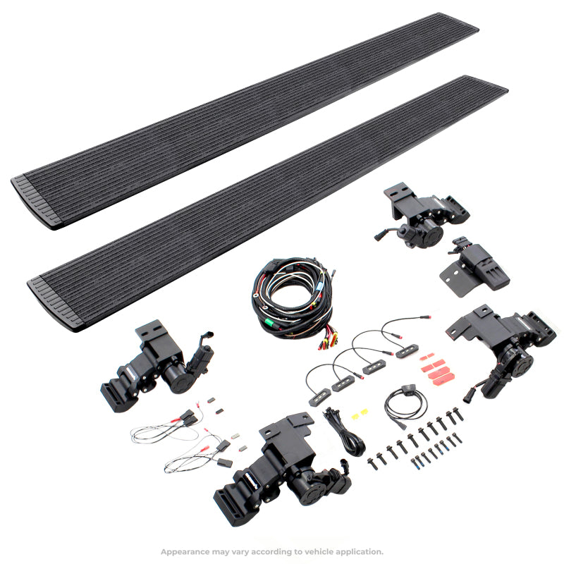 Go Rhino 22-24 Toyota Tundra Crew Cab E-BOARD E1 Electric Running Board Kit - Bedliner Coating -  Shop now at Performance Car Parts