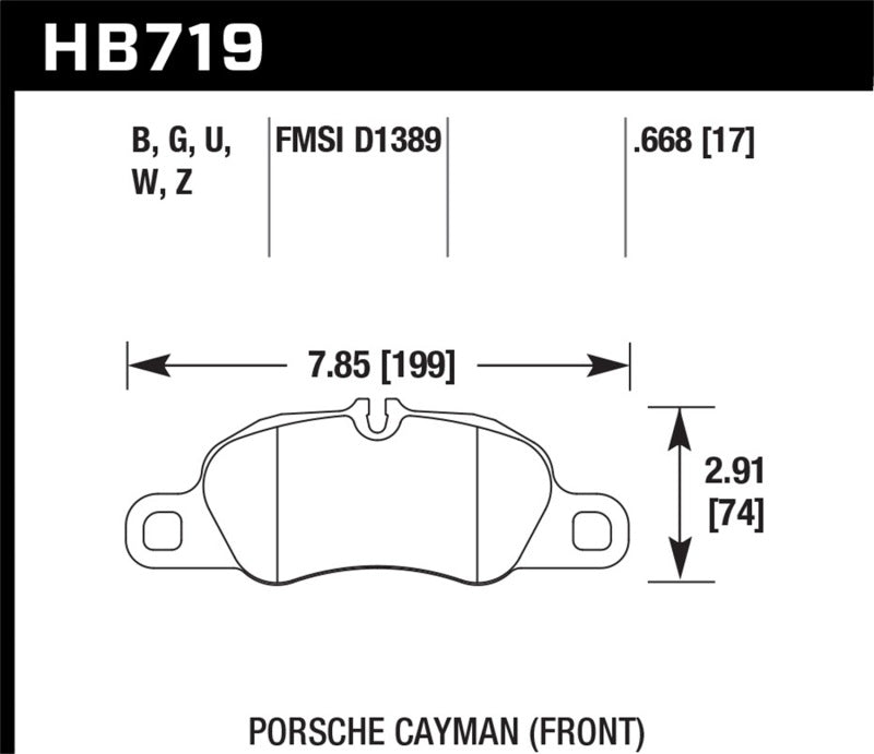 Hawk 2014 Porsche Cayman DTC-70 Front Race Brake Pads -  Shop now at Performance Car Parts