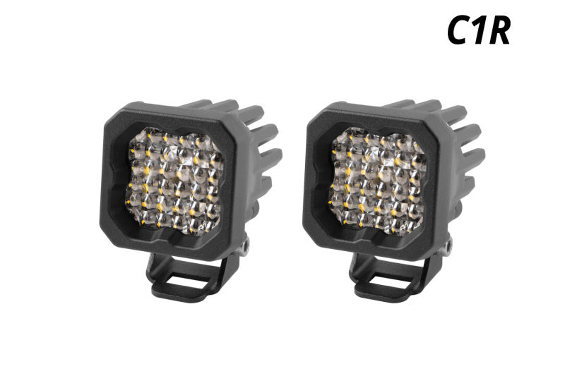 Diode Dynamics Stage Series C1R - White Flood Standard LED Pod (Pair) -  Shop now at Performance Car Parts