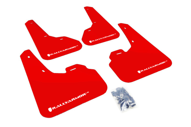 Rally Armor 10-13 Mazda3/Speed3 Red UR Mud Flap w/ White Logo -  Shop now at Performance Car Parts