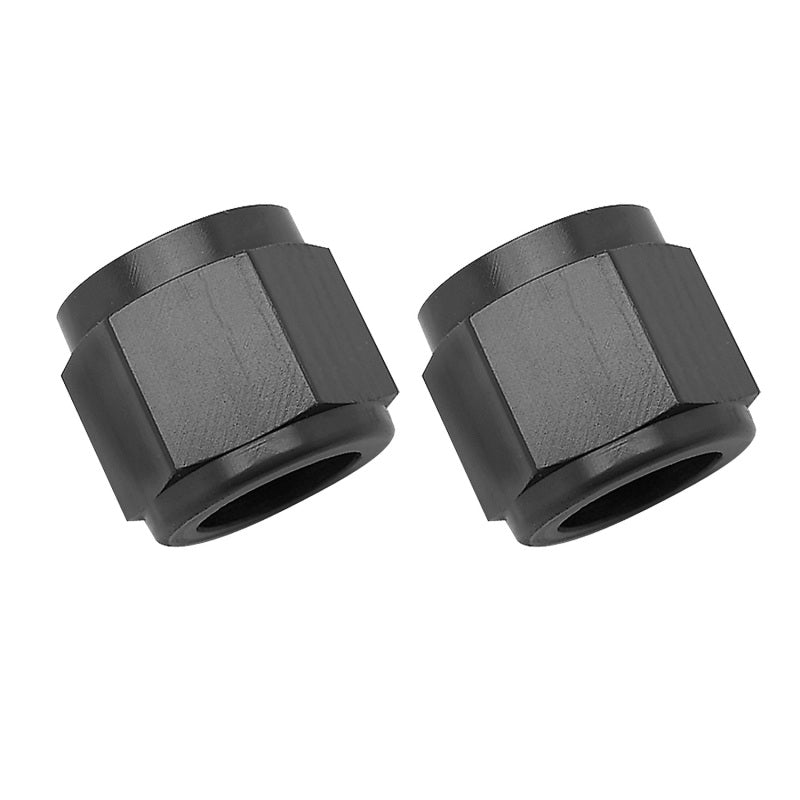 Russell Performance -6 AN Tube Nuts 3/8in dia. (Black) (2 pcs.) -  Shop now at Performance Car Parts