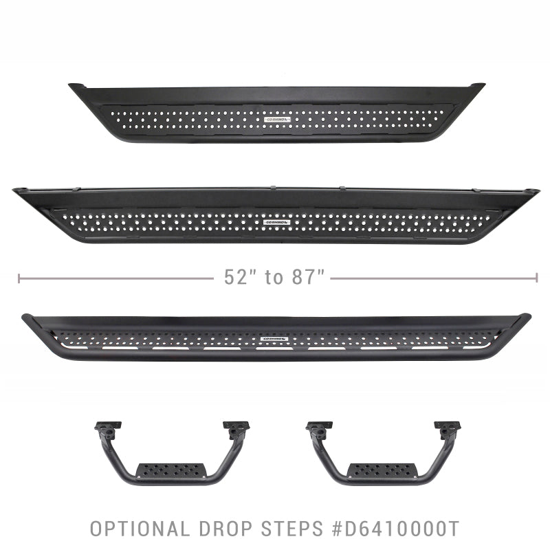 Go Rhino 21-23 Ford Bronco 2DR Sport Utility Dominator Xtreme D6 Side Steps 6in - 57in Long -  Shop now at Performance Car Parts