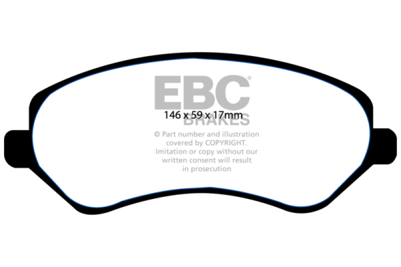 EBC 04-07 Chrysler Town & Country 3.3 Rear Drums Yellowstuff Front Brake Pads -  Shop now at Performance Car Parts