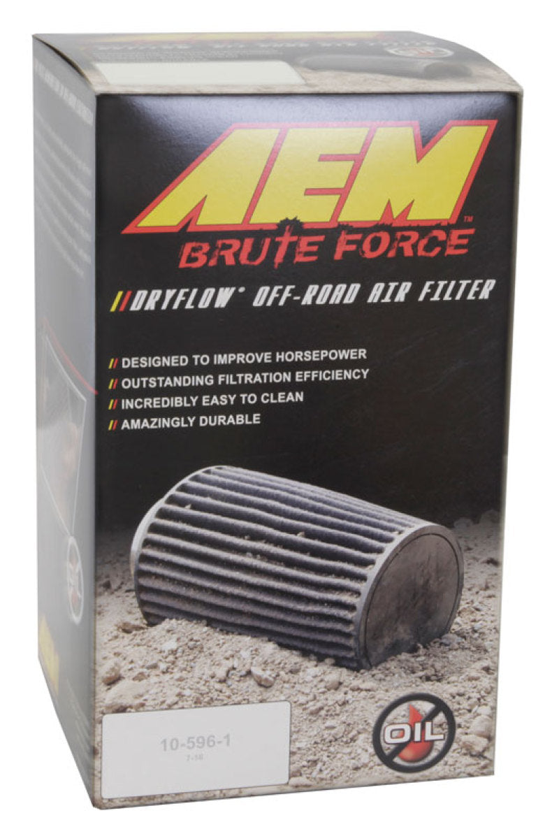 AEM Dryflow 4in. X 9in. Round Tapered Air Filter - Performance Car Parts