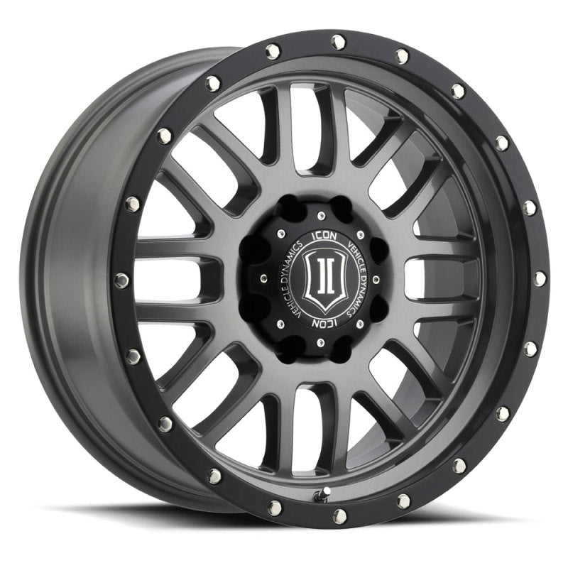 ICON Alpha 20x9 8x180 12mm Offset 5.5in BS Gunmetal Wheel -  Shop now at Performance Car Parts