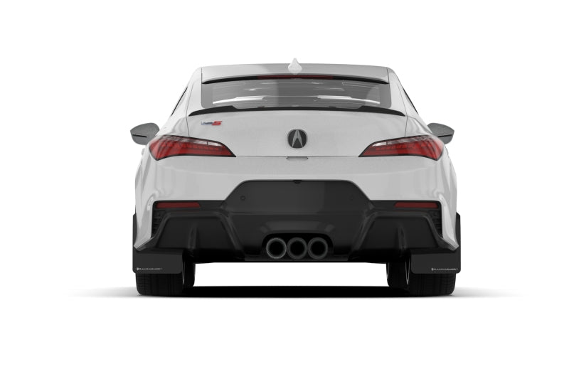 Rally Armor 23-24 Acura Integra + Integra A-Spec Black UR Mud Flap W/White Logo (No Drilling Req.) -  Shop now at Performance Car Parts