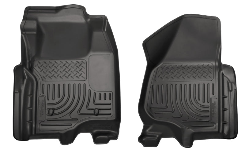 Husky Liners 12-15 Ford Super Duty Crew & Extended Cab WeatherBeater Front Row Black Floor Liners -  Shop now at Performance Car Parts