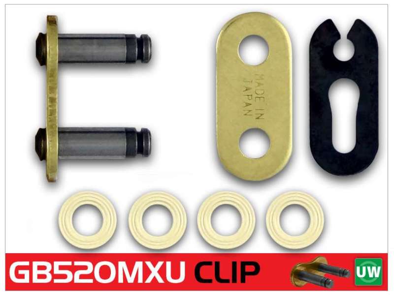 RK Chain GB520MXU-CLIP - Gold -  Shop now at Performance Car Parts