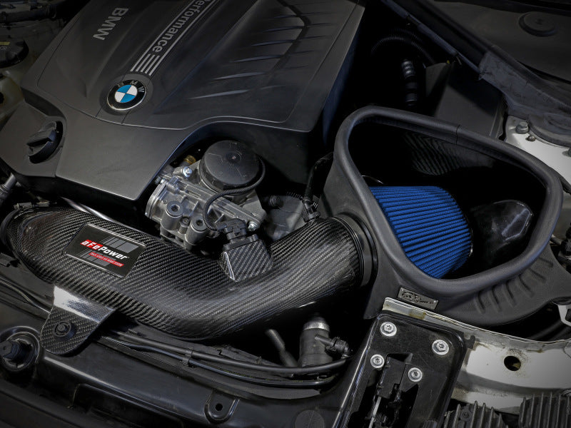 aFe Track Series Carbon Fiber Intake w/Pro 5R Filter BMW M2 (F87) 16-18 L6-3.0L (t) N55 -  Shop now at Performance Car Parts