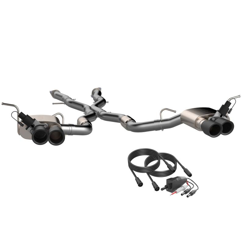 QTP 2018+ Jeep Grand Cherokee Trackhawk 304SS Screamer Cat-Back Exhaust w/4in Black Tips -  Shop now at Performance Car Parts