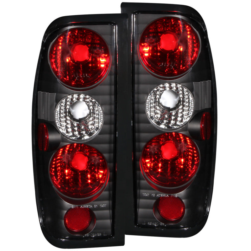 ANZO 1998-2004 Nissan Frontier Taillights Black -  Shop now at Performance Car Parts
