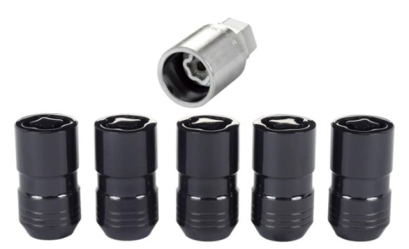 McGard Wheel Lock Nut Set - 5pk. (Cone Seat) M14X1.5 / 22mm Hex / 1.639in OAL - Black -  Shop now at Performance Car Parts