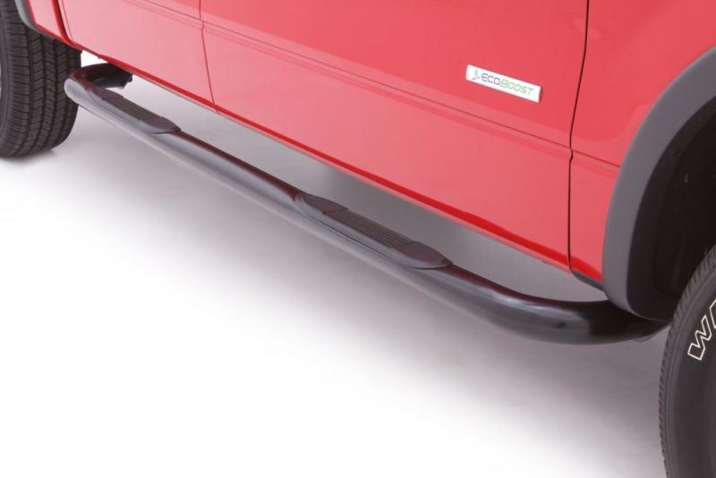 Lund 09-17 Dodge Ram 1500 Quad Cab 3in. Round Bent Steel Nerf Bars - Black -  Shop now at Performance Car Parts