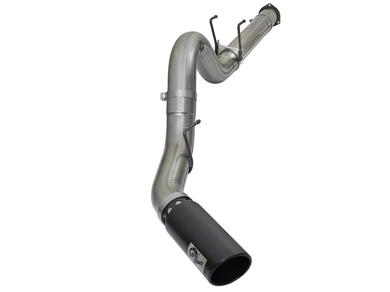 aFe Large Bore-HD 5in DPF Back 409 SS Exhaust System w/Black Tip 2017 Ford Diesel Trucks V8 6.7L(td) -  Shop now at Performance Car Parts