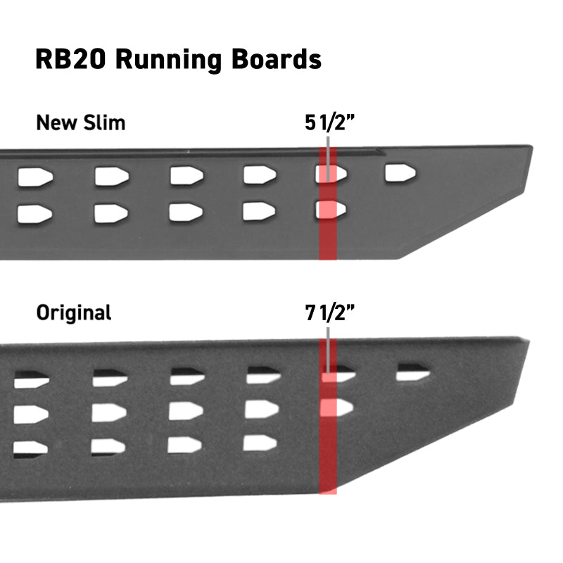 Go Rhino 2022 Toyota Tundra Crew Max RB20 Slim Running Board + Brackets - Bedliner Coating -  Shop now at Performance Car Parts