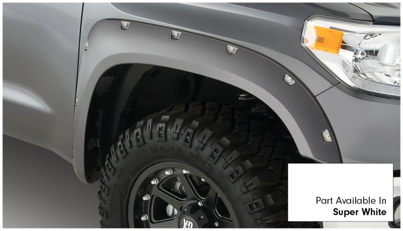 Bushwacker 16-18 Toyota Tundra Fleetside Pocket Style Flares 4pc 66.7/78.7/97.6in Bed - Super White -  Shop now at Performance Car Parts