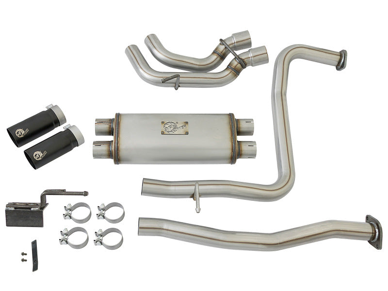 aFe POWER Rebel Series 2-1/2in 409 SS Cat Back Exhaust w/ Black Tips 16-17 Nissan Titan V8 5.6L -  Shop now at Performance Car Parts