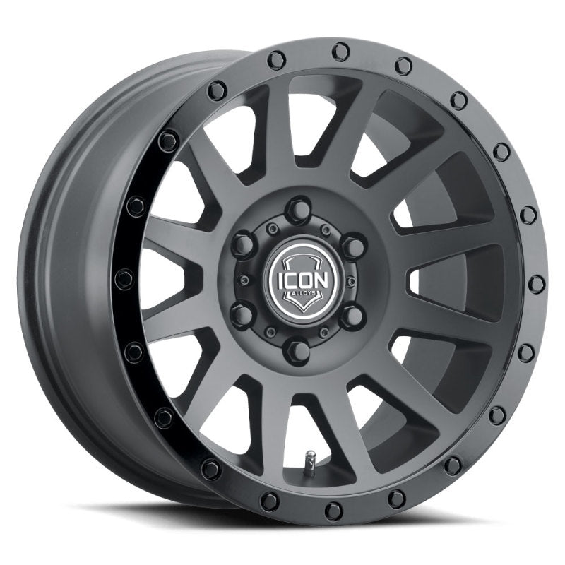ICON Compression 18x9 6x5.5 0mm Offset 5in BS 106.1mm Bore Double Black Wheel -  Shop now at Performance Car Parts